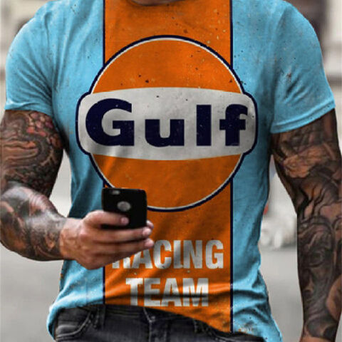 Camisetas de poliéster con gráficos, fábrica de venta directa, camisetas con patrón impreso en 3D personalizadas for sale at factory direct price