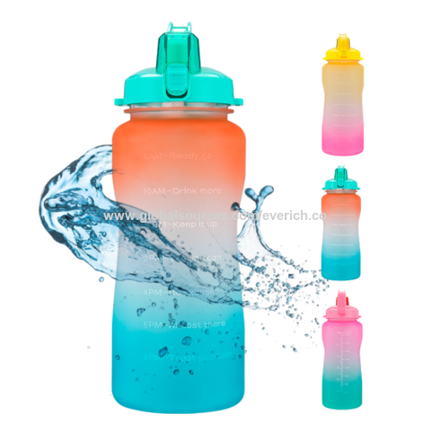 Buy Wholesale China 16oz Colorful Cute Reusable Glass Water Bottle With  Straw & Straw Water Bottle at USD 0.3