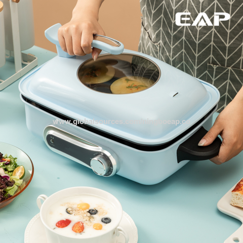 Electric hot pot, multi-function electric pot, household smart cooking pot,  electric skillet, cooking, frying, frying, non-stick electric skillet is