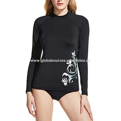 Buy Wholesale China Lrx Women's Upf 50+ Rash Guard Long Sleeve, Water Beach Surf  Swim Shirts, Uv/sun Protection Swimsuit & Women Rash Guard at USD 3.8