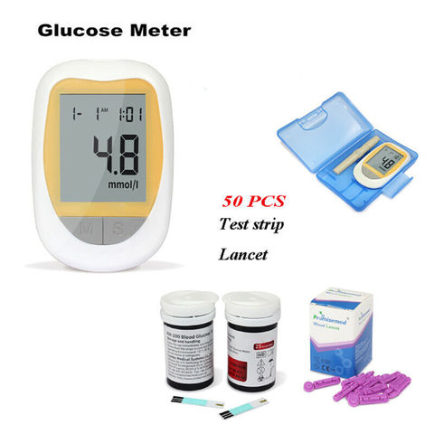 Medidor De Glucosa En Sangre Glucometer Diabéticos 50 Tiras Y