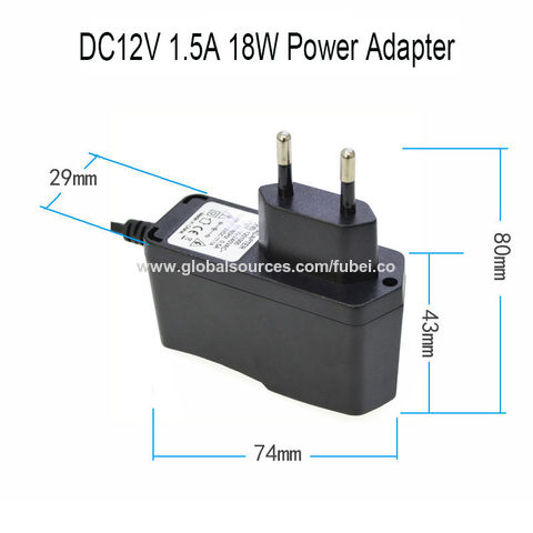 12V 1.5A 18W AC/DC POWER SUPPLY SWITCHING ADAPTER CHARGER For CCTV CAMERA  LED