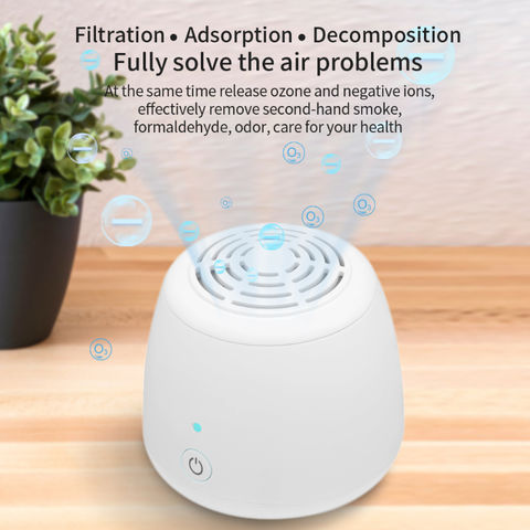 HEPA Ozone Generator Air Purifier Home USB Fordable Ionizer Fresh Anion Cleaner 