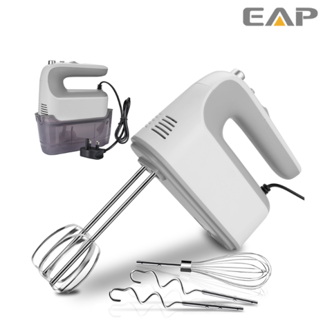 Electric Hand Mixer, Turbo Boost / Self-Control Speed + 5 Speed + Eject  Button + Stainless Steel Accessories, 300W Kitchen Mixers For Easy Whipping  Dough, Cream, Cake, Kitchen Tools