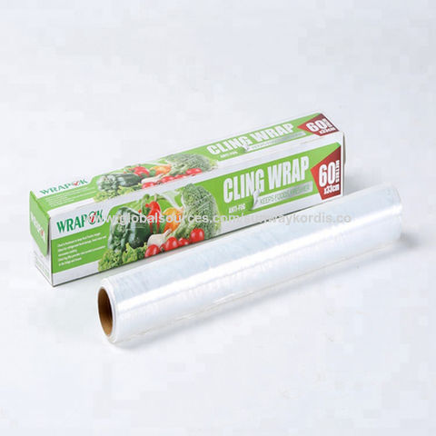 1 Roll Kitchen Clear PE Foil Cling Film Food Storage Plastic Wrap