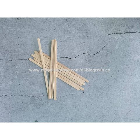 Compre Mini Palitos De Madera Desechables 100% Compostables Agitadores De  Papel Envuelto En Madera De Café Agitador y Agitador De Café de China por  0.01 USD