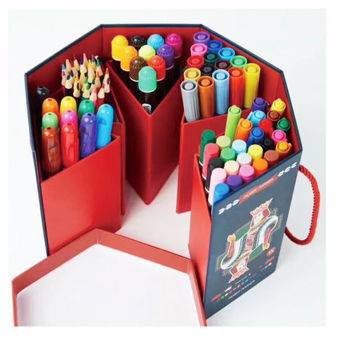 150 Sets de Dessin,Malette de Coloriage Enfants Aquarelle Crayon Enfants Dessin  Kit Crayons de Couleur Ensemble Crayon Peinture