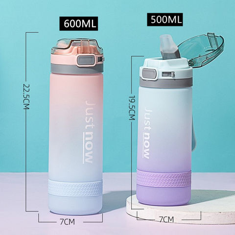 500ml BPA Free Plastic Sports Water Bottle Portable Square Drinking Cup Unique 