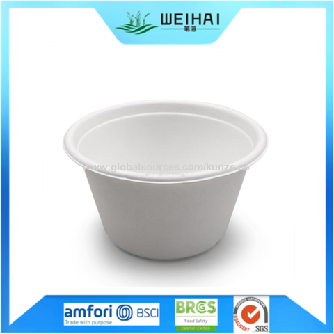 Disposable White Paper Soup Containers With Lids, Perfect For Hot