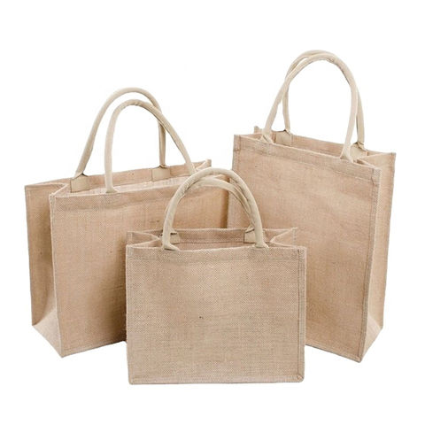 Shopping Tote OEM Eco Friendly Blank Canvas Jute Burlap Tote Bags