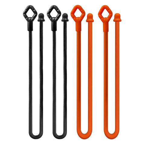 Buy Wholesale China 24-inch Silicone Cable Tie Straps,steel-core Twist Tie, reusable Rubber Twist Tie For Organizing & Reusable Cable Ties at USD 6.44