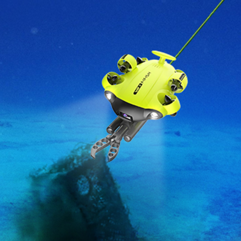 V6S underwater drone with robotic arm 100M Cable 4K UHD Camera diving ROV  ocean rescue