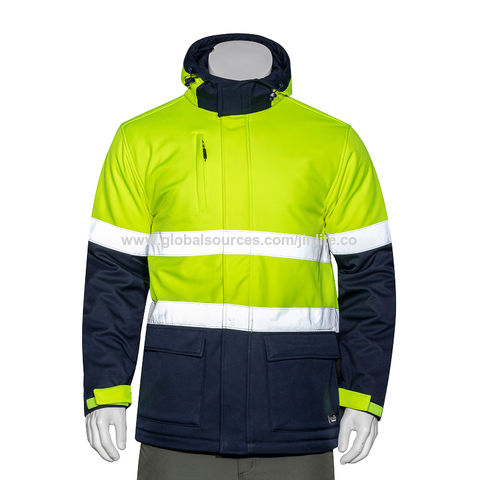 waterproof softshell work jacket