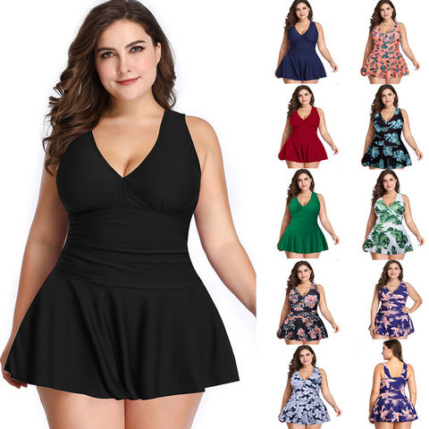 women's plus size swimdress clearance