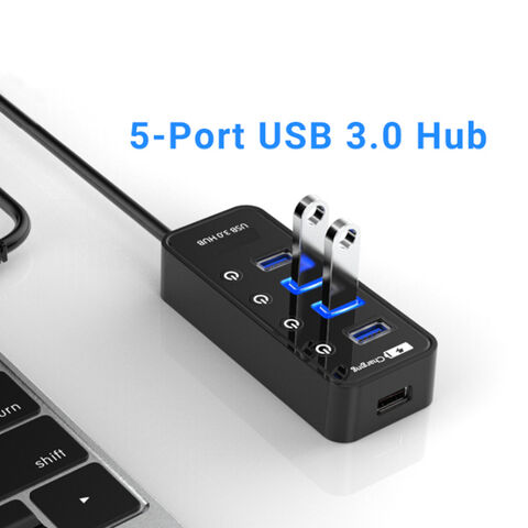 Achetez en gros Mini Taille Usb 3.0 Hub 4 Port 5gbps Haute Vitesse  Transfert De Données Usb Hub Chargeur Pour Macbook Chine et Hub Usb à 4 USD