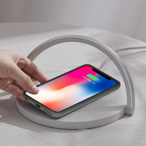 Wireless Charger Pad Stand Speaker - Night Light Lamp Fast