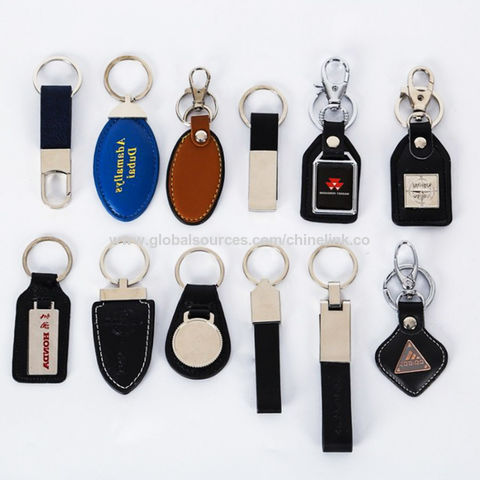 Keychain Sublimation Bottle Opener PU Leather Key Holder