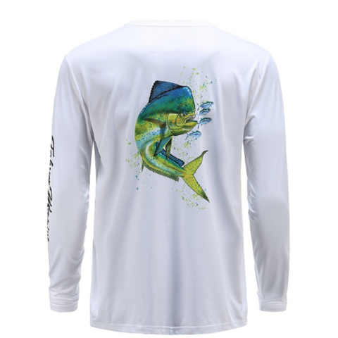 Custom Wholesale Sublimation Polyester Fishing Jersey UV
