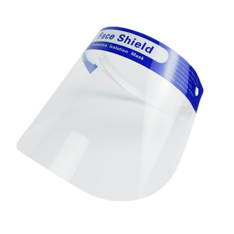 thumbnail image 2 of WeCare Face Shield Blue Eyeglasses Frame - Full Face Protection - Pack Of 2 (Includes Cleaning Cloth 2 of 11