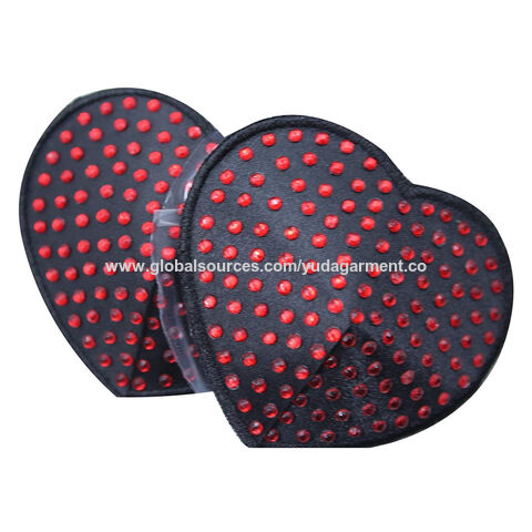 Wave Fashion Women's Reusable Red Heart Shape Honeymoon Special Nipple  Sticker Pasties Bra Cover Pad Breast