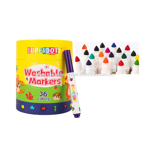 Buy Wholesale China 12/24/36 Colors Water Based Color Pens Kids Art Painting  Marker Sets Washable Skin Safe Ink Markers & Washable Color Pen Drawing Set  at USD 0.13