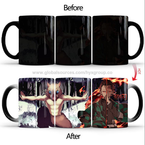 Canecas térmicas, caneca mágica que muda de cor, cerâmica sensível à temperatura da água quente, copo gradiente por atacado for sale at factory direct price