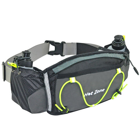 running waist bag with water bottle