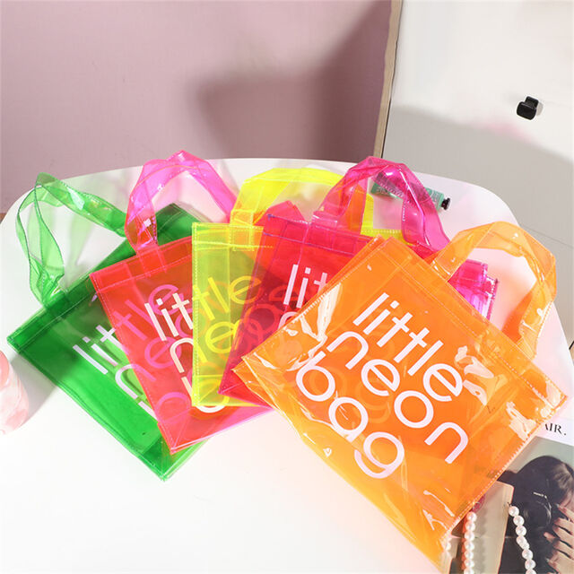Transparente PVC Candy Handtasche für Damen und Herren, multifunktionale Strandtasche for sale at factory direct price