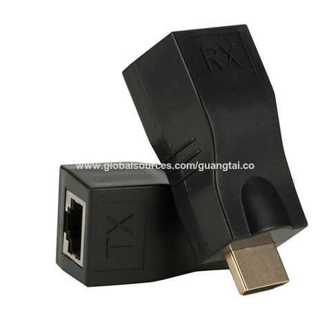 For HDMI Extender To RJ45 CAT5e CAT6 Converter LAN Ethernet Network Adapter  Repeater 1080P HDMI Cable