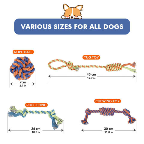 Buy Wholesale China Dog Chew Toy Dog Toys Large Super Tough For Aggressive  Chewers Heavy Duty Dental Dog Rope Toys Kit & Dog Chew Toy at USD 0.99