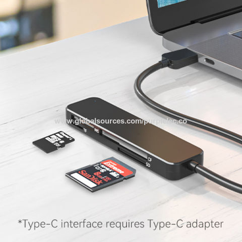 USB-C Memory Card Reader, 2-in-1 USB-A/USB-C
