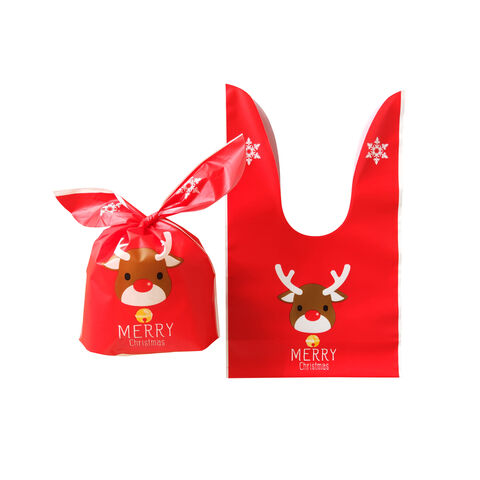 Buy Wholesale China Christmas Plastic Gift Bags Snow Flakes