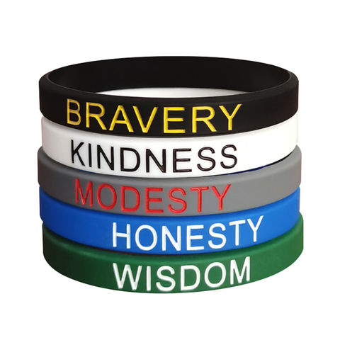 Buy Wholesale China Silicone Bracelets Bravery Creative Kindness
