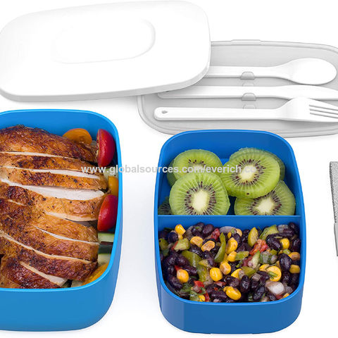 Portable Insulated Lunch Container Set Compartment Thermal Boxes with  Storage Bag School Child Bento Box Food Container with Lid