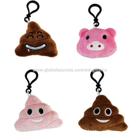 Emoji on sale plush keychain