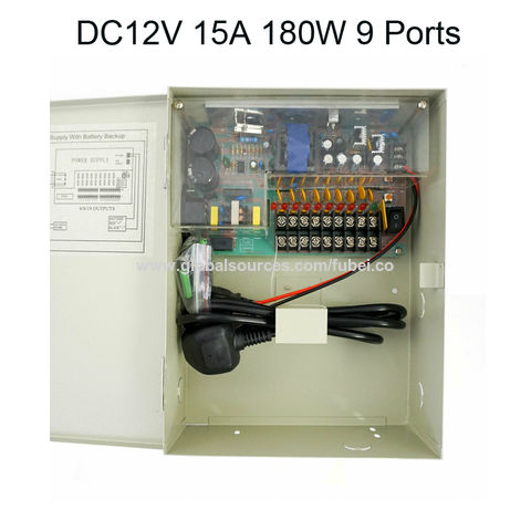 12V Power Supply DC 12 Volt 15A LED Power Adapter 180W with EU AU UK US  Plug for LED Lights CCTV PC