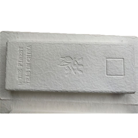 Molded pulp tea chocolate packaging box biodegradable sugarcane bagasse ...