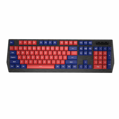 Teclado mecânico de jogos de tamanho completo com fio de computador com perfil baixo