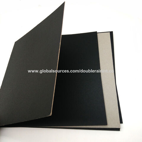 Buy Wholesale China Black Cardboard Paper 1mm Thick Sheets Single