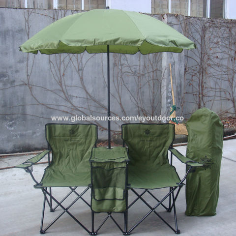 Bulk Buy China Wholesale Camping Chair Fishing Chair Portable Chair Folding  Chair 2seat Chair W/ Ice Bag Umbrella Disassemble $15 from Ningbo Eyounger  Outdoor Products Co. Ltd