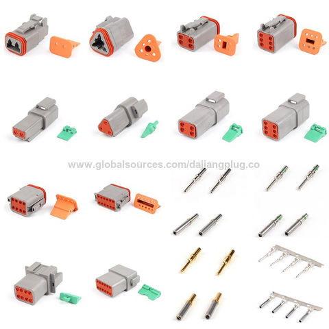 Deutsch DT style Connectors Male Female 2 Pin 3 Pin 4 Pin 6 Pin 8 Pin & Pins 