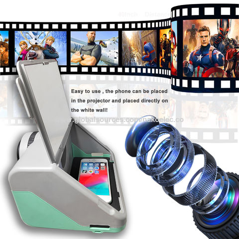 Compre Caja De Proyector Para Teléfono Inteligente, Proyector De Cine 3d,  Hd, Caja De Vídeo, Proyector Portátil y Caja Del Proyector Del Teléfono  Inteligente de China por 9.5 USD