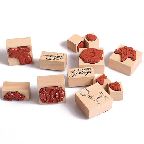 wooden stamp set