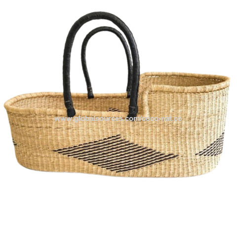 Moses Baby Hand Woven Basket Seagrass 