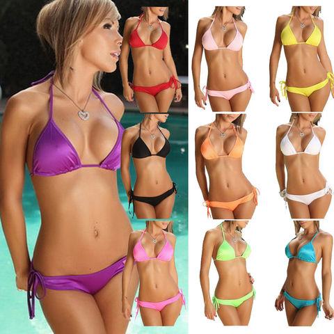 Sexy Micro Bikinis Women Brazilian Bikini Swimwear - Sexy Halter