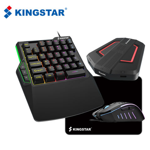 Gaming Accessories Kit (Red), 4-in-1 LED Backlight Bundle PC Combo with  Multimedia Keyboard Optical Mouse Mouse Pad & Headset with Adapter