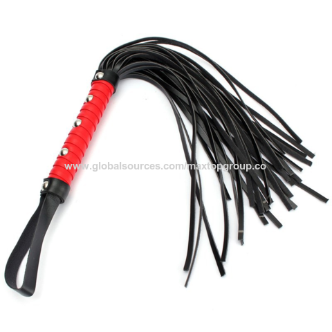Black Sm Whip Alternative Toy Small Leather Whip