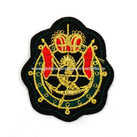 Custom Embroidered Patch Iron on, Name Badge Applique Embroidery Clothing  Patch - China Brand Badge, Cloth Brand Badge