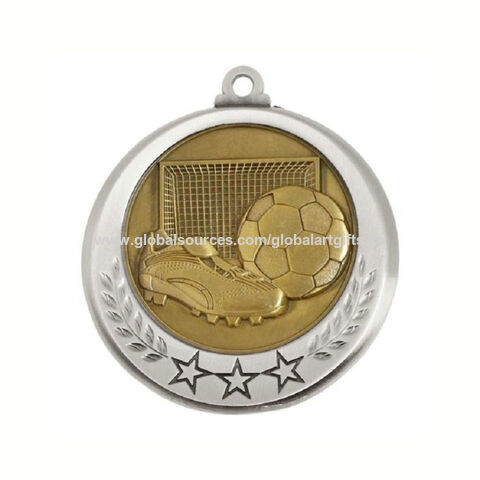 3-D Gold Basketball Medals