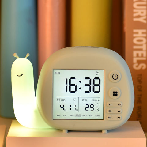 Buy Wholesale China Cartoon 3d Lamp Nightlight Kids Gifts Room Bedside Usb  Charging Digital Alarm Clock & Alarm Clock at USD  | Global Sources